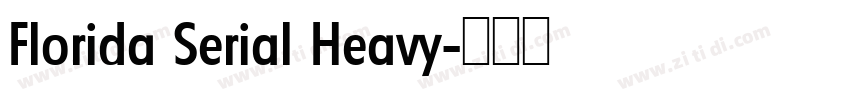 Florida Serial Heavy字体转换